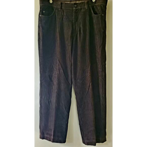 Tommy Bahama Mens 39x31 Brown Silk Corduroy Pants Indigo Palms Relaxed Fit - Picture 1 of 9